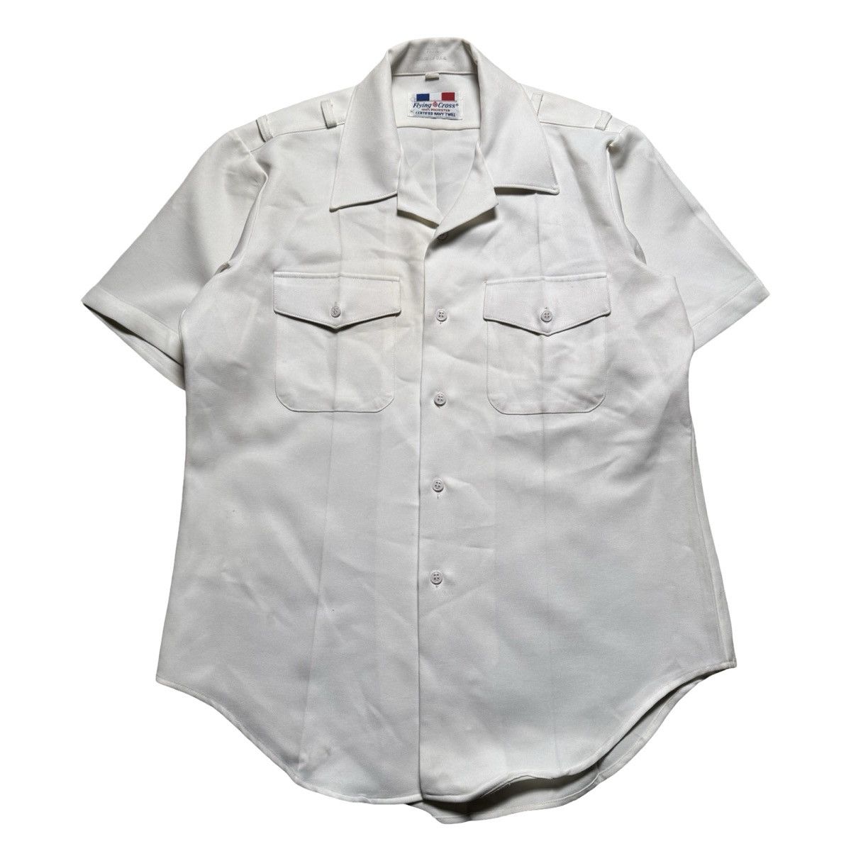 Other Flying Cross Navy Twill Button Shirt Military White M/L Size US M / EU 48-50 / 2 - 1 Thumbnail