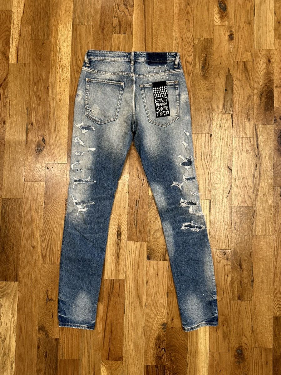 Ksubi Ksubi Stitch Patch Distressed Blue Denim Jeans Size 30 Size US 30 / EU 46 - 2 Thumbnail