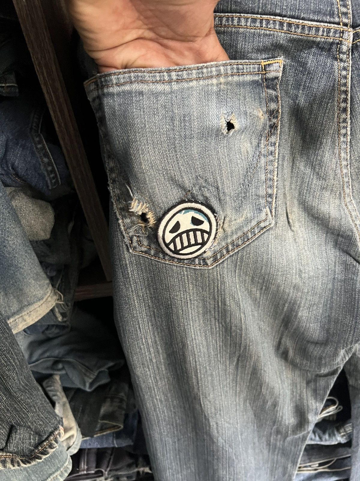Edwin 🔥Vintage Edwin S403 Distressed Denim Size US 32 / EU 48 - 13 Thumbnail