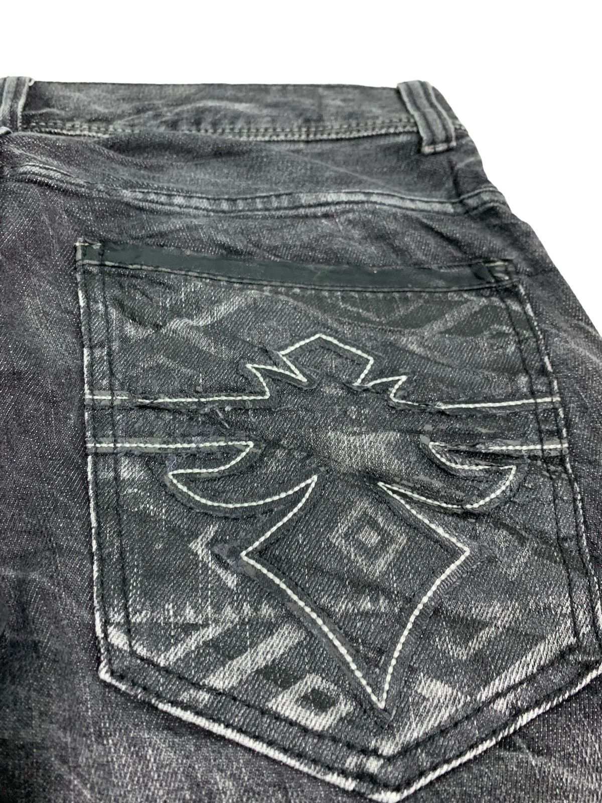 Japanese Brand 🔥Rare Japanese Brand RootThree Style Acid Wash Distressed Size US 32 / EU 48 - 7 Thumbnail