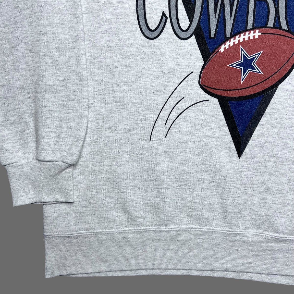 NFL × Vintage 1993 NFL Dallas Cowboys Spell Out 3D Football Sweatshirt Size US XL / EU 56 / 4 - 14 Thumbnail