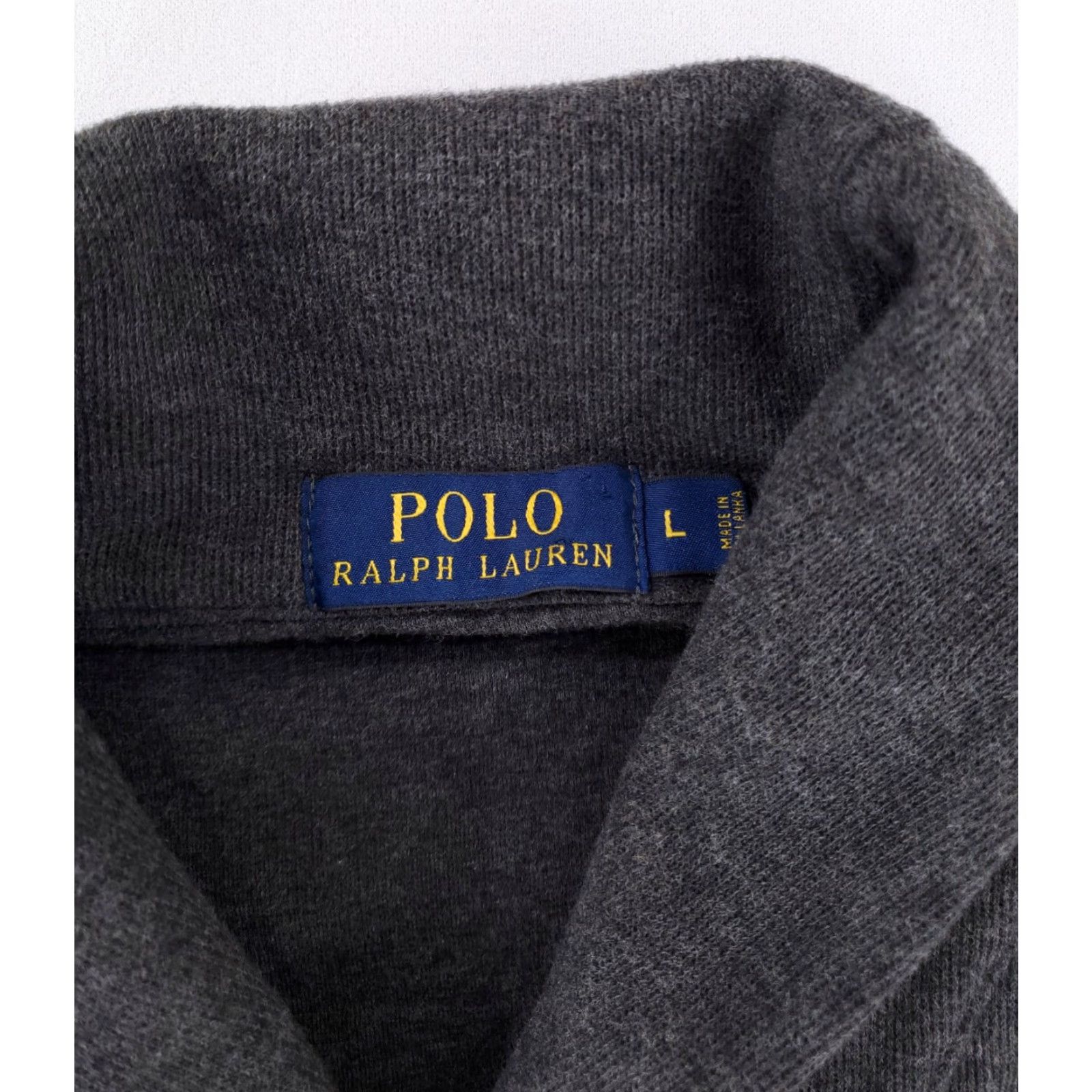 Polo Ralph Lauren Polo Ralph Lauren Cardigan Estate Rib Cotton Shawl Collar Gray Mens L Size US L / EU 52-54 / 3 - 3 Thumbnail