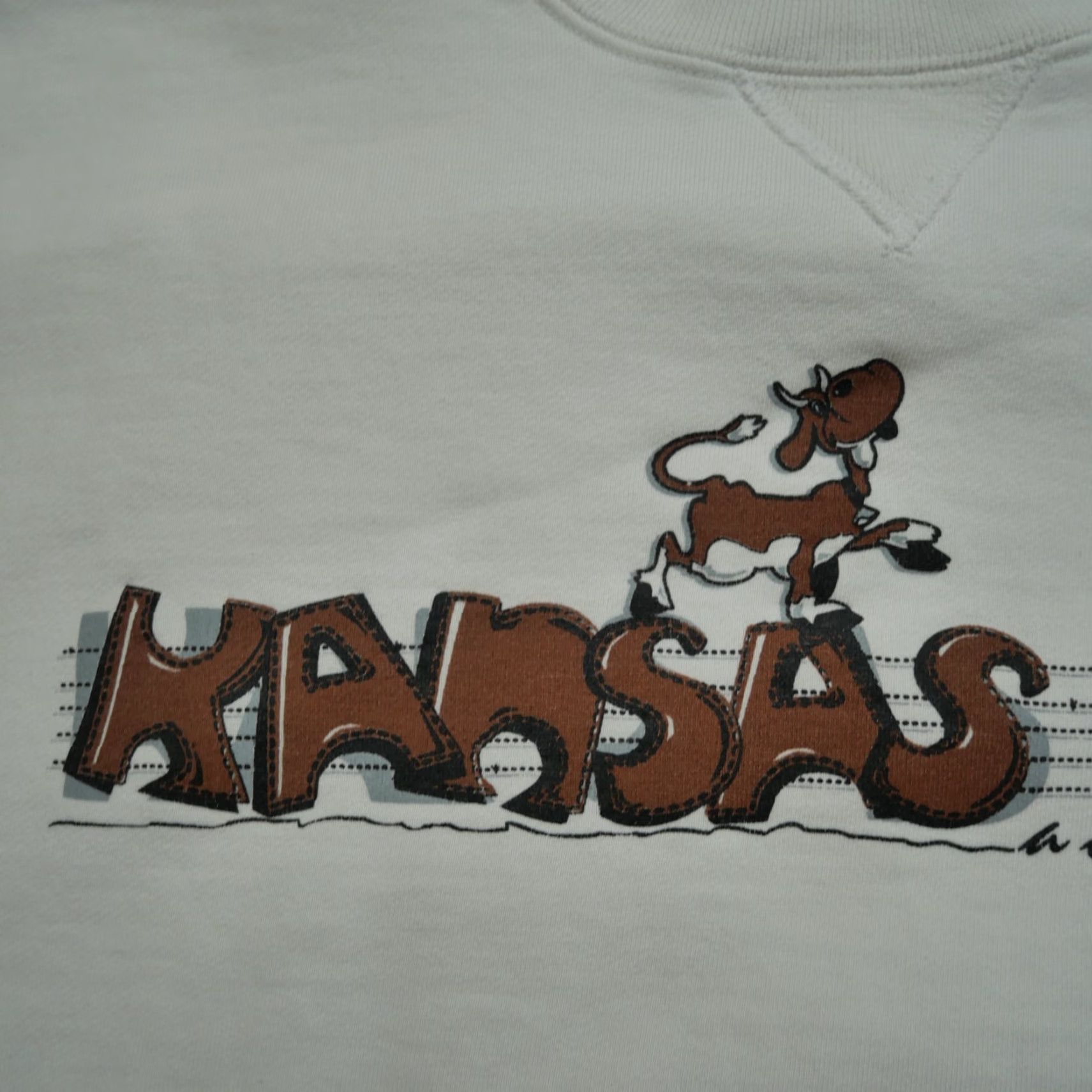 Spell VINTAGE Gear Sweatshirt Men Adult Large White Pullover Cow Town Spell Out Y2K Logo 90s? Size US L / EU 52-54 / 3 - 4 Thumbnail