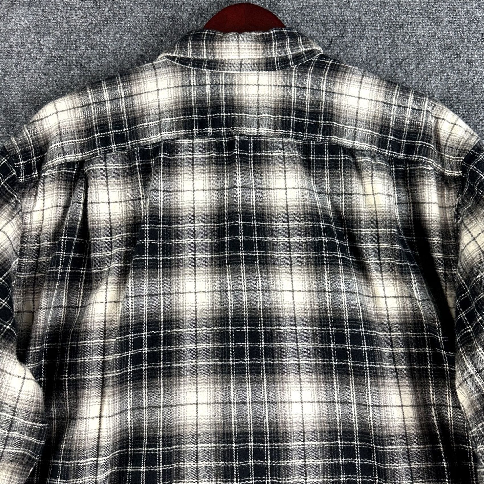 Eddie Bauer Eddie Bauer Plaid Cotton Flannel Button Down Shirt Mens TXL Relaxed Fit Pocket Size US XL / EU 56 / 4 - 8 Thumbnail
