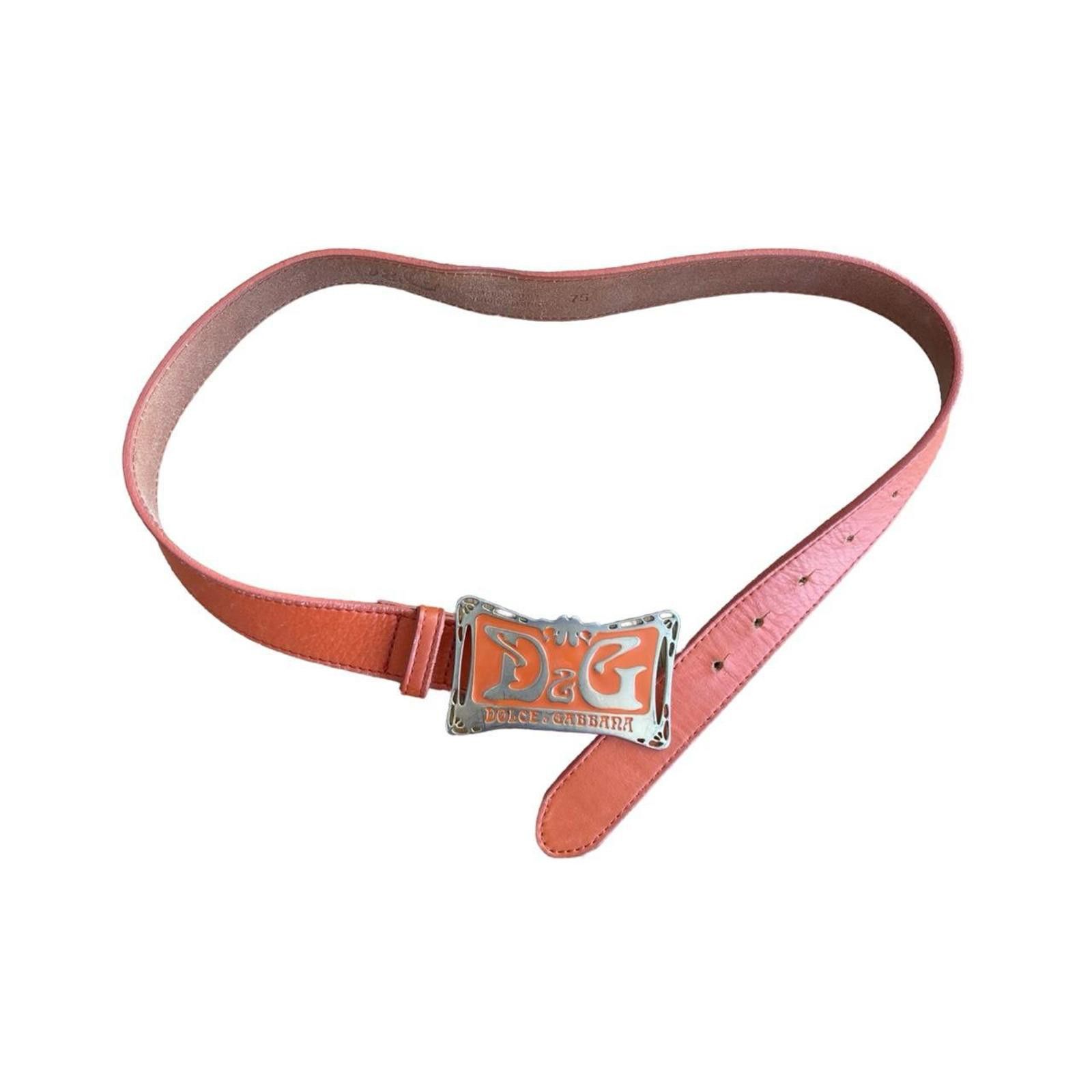 小物 DOLCE&GABBANA vintage belt archive Dolce & Gabbana Dolce Gabbana D&G Vintage Leather Italy Archive