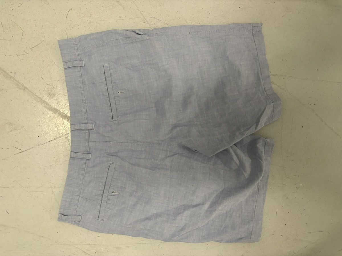 Van Heusen Van Heusen Men's Chino Shorts Light Blue Linen Flat Front Size US 36 / EU 52 - 6 Thumbnail