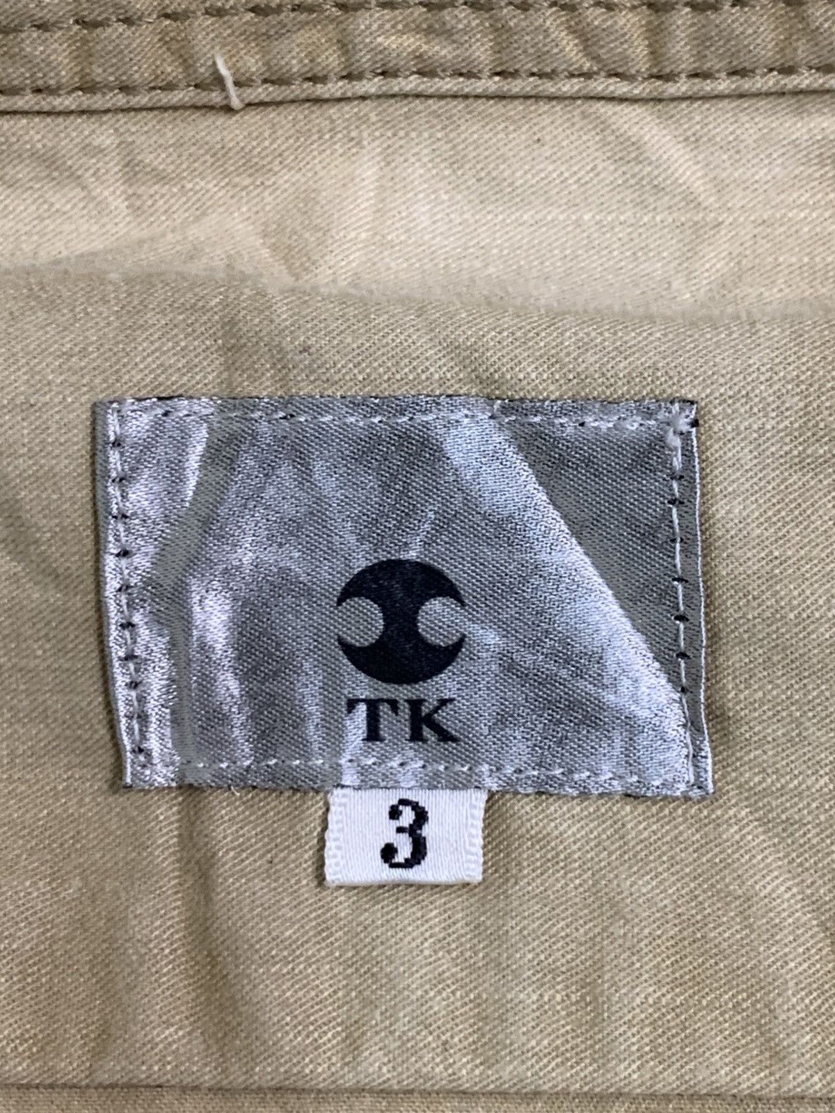 Takeo Kikuchi Rare Takeo Kikuchi Khaki Button Down Roll Up Sleeve Shirts Size US L / EU 52-54 / 3 - 4 Thumbnail