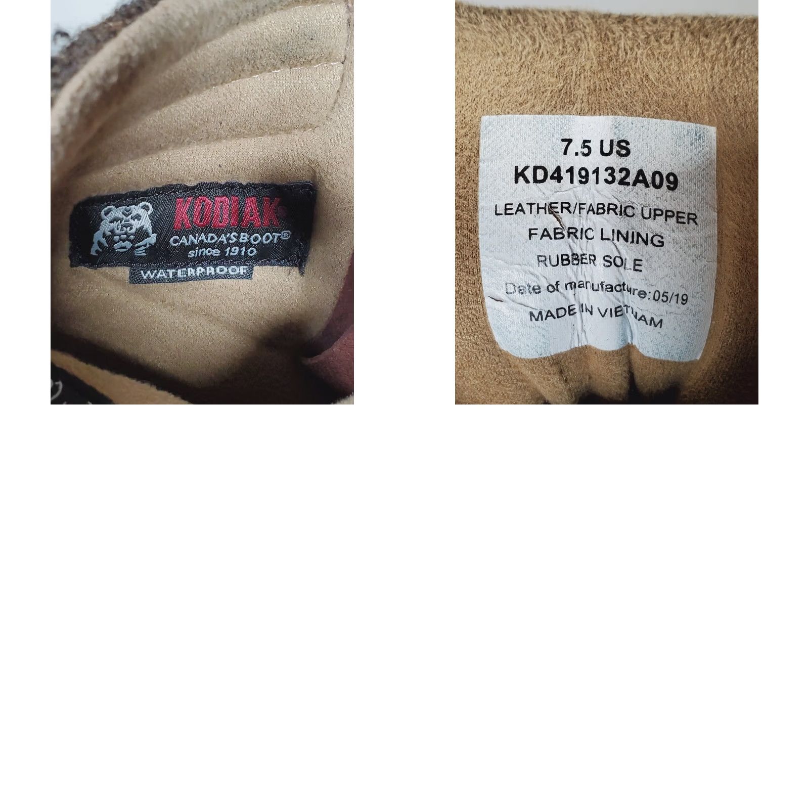 Vintage Kodiak Surrey II Waterproof Insulated Leather Boots Fossil Brown Women's US 7.5 Boots Mens? Size US 8 / IT 38 - 9 Thumbnail