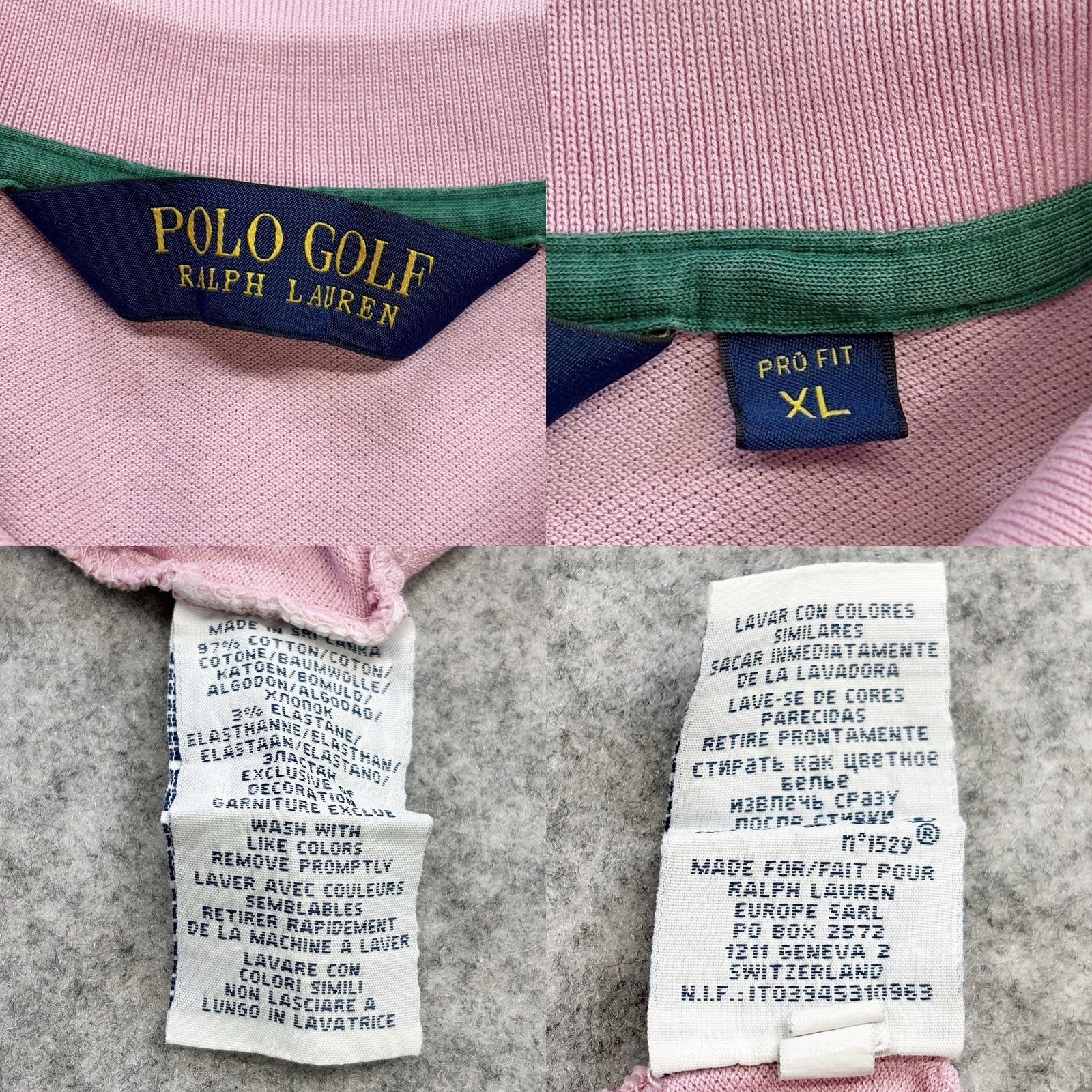 Ralph Lauren Ralph Lauren Polo Golf Polo Shirt XL Pro Fit Men’s Light Pink Used Damaged Polo Shirt Mens XL Pink Damaged Hole Stitching Back Pull Front Lower Side Size US XL / EU 56 / 4 - 8 Thumbnail