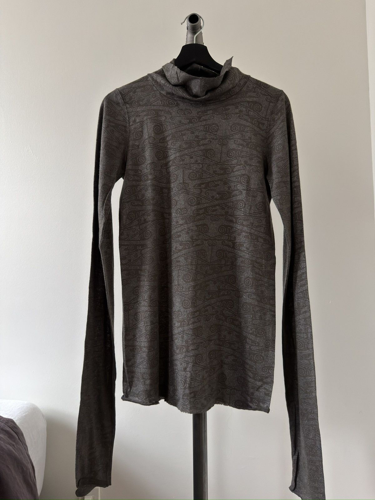 Rick Owens FW19 LARRY Fortuny Turtleneck Size US S / EU 44-46 / 1 - 1 Thumbnail
