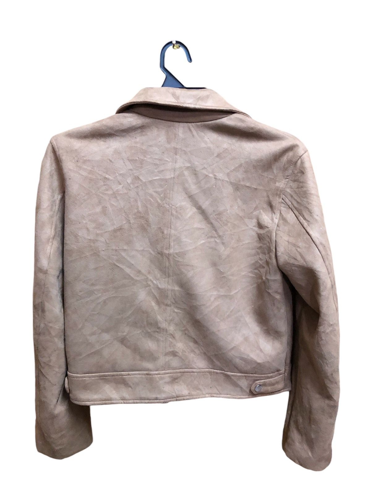 If Six Was Nine × Japanese Brand × MOUSSY Azul by Moussy cropped Mole skin Biker punk jacket Size S / US 4 / IT 40 - 2 Thumbnail