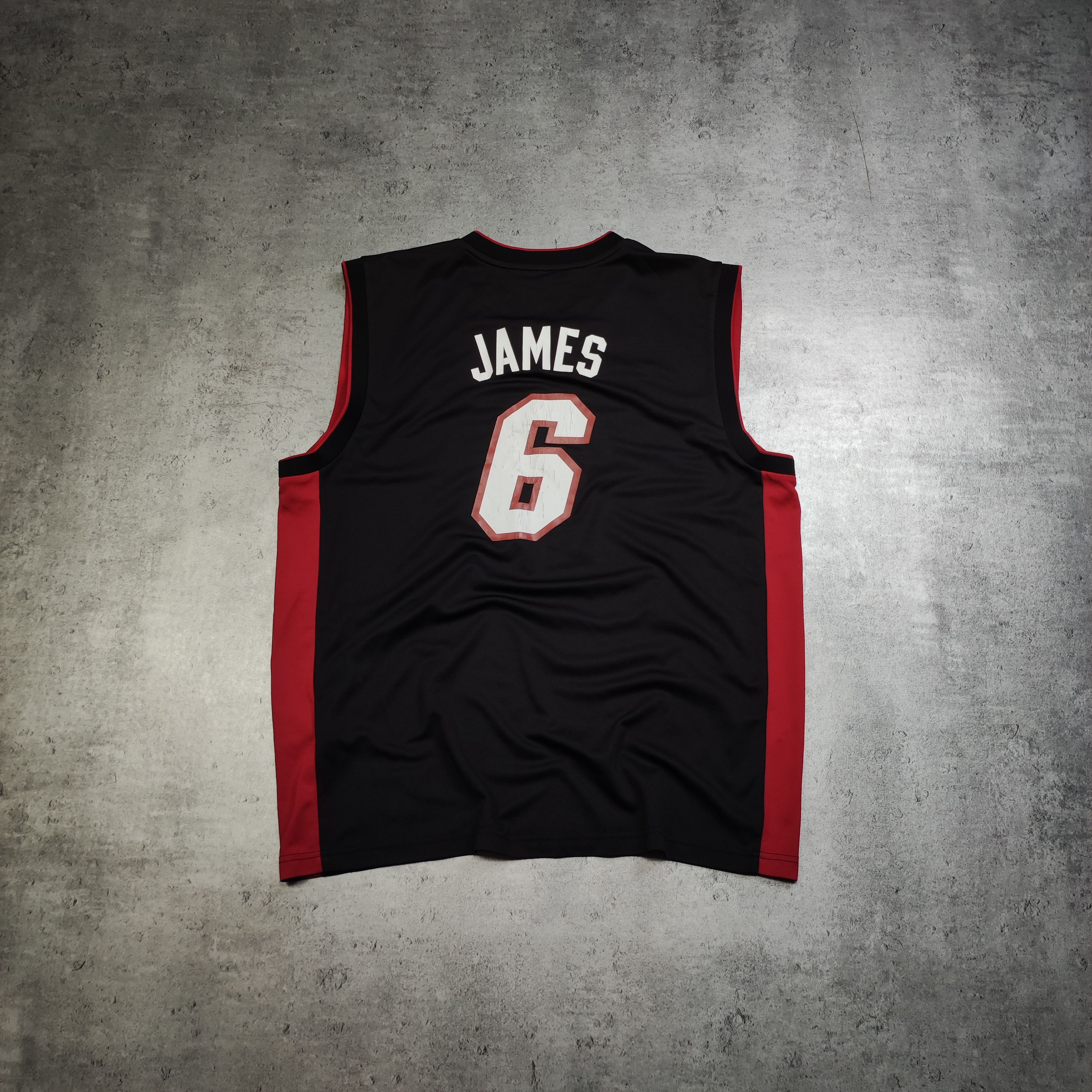 Adidas × NBA RARE 2010 Adidas x Miami Heat #6 James NBA Jersey Size US XL / EU 56 / 4 - 1 Thumbnail