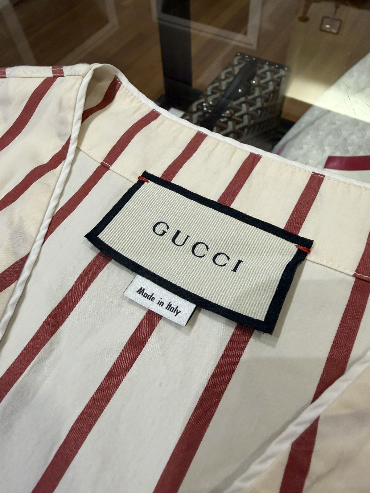 Gucci Gucci Double G Stripe Bowling Shirt Size US S / EU 44-46 / 1 - 3 Thumbnail