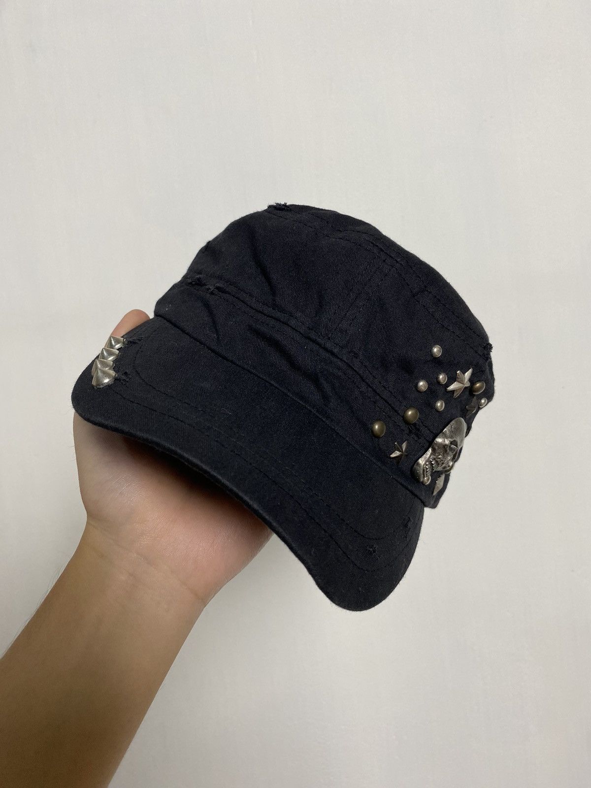 Beauty Beast × Hysteric Glamour × If Six Was Nine Cadet Distressed Skull Hat Size ONE SIZE - 5 Thumbnail