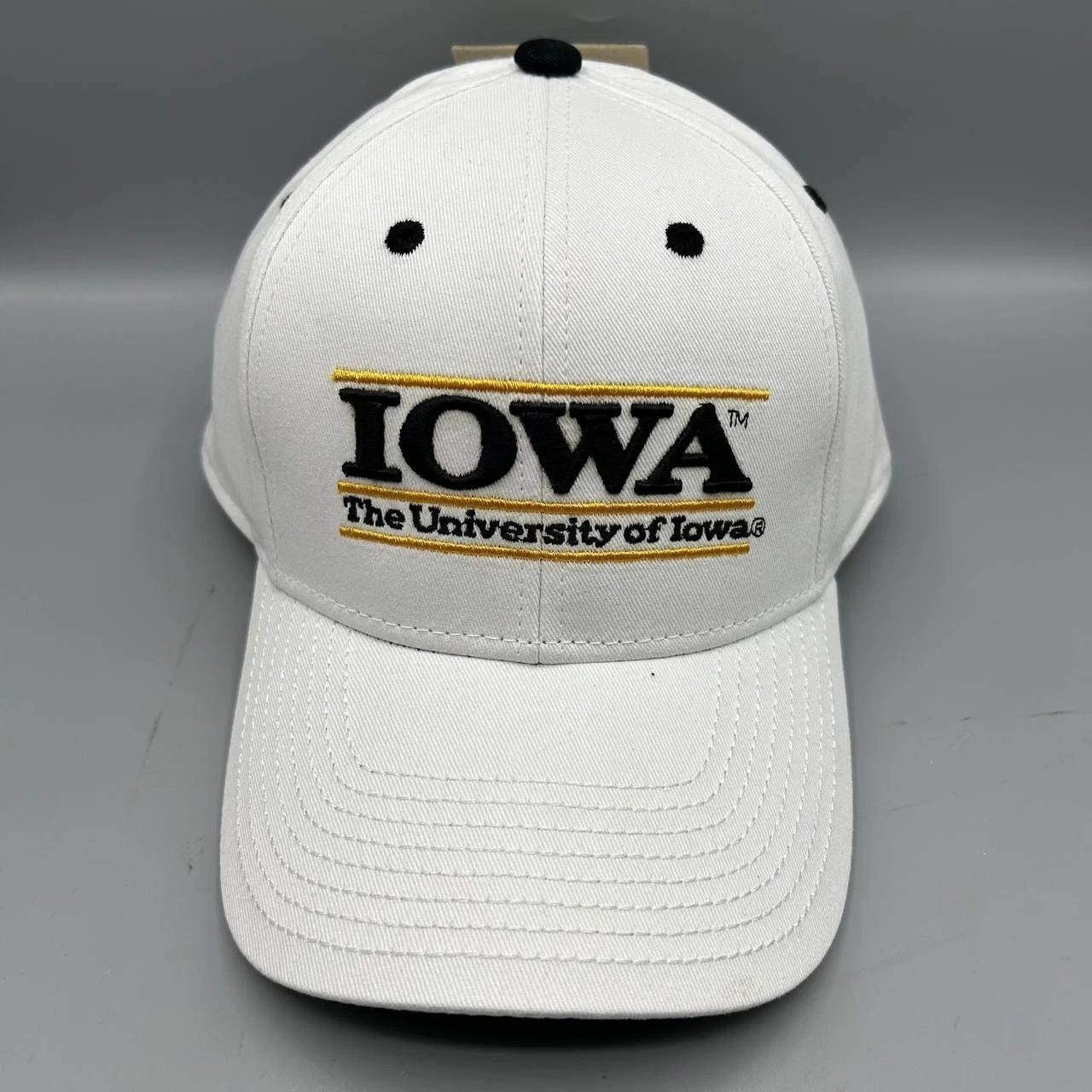 The Game Iowa Hawkeyes Hat Men White Black The Game Snap Back Cotton Size ONE SIZE - 1 Thumbnail