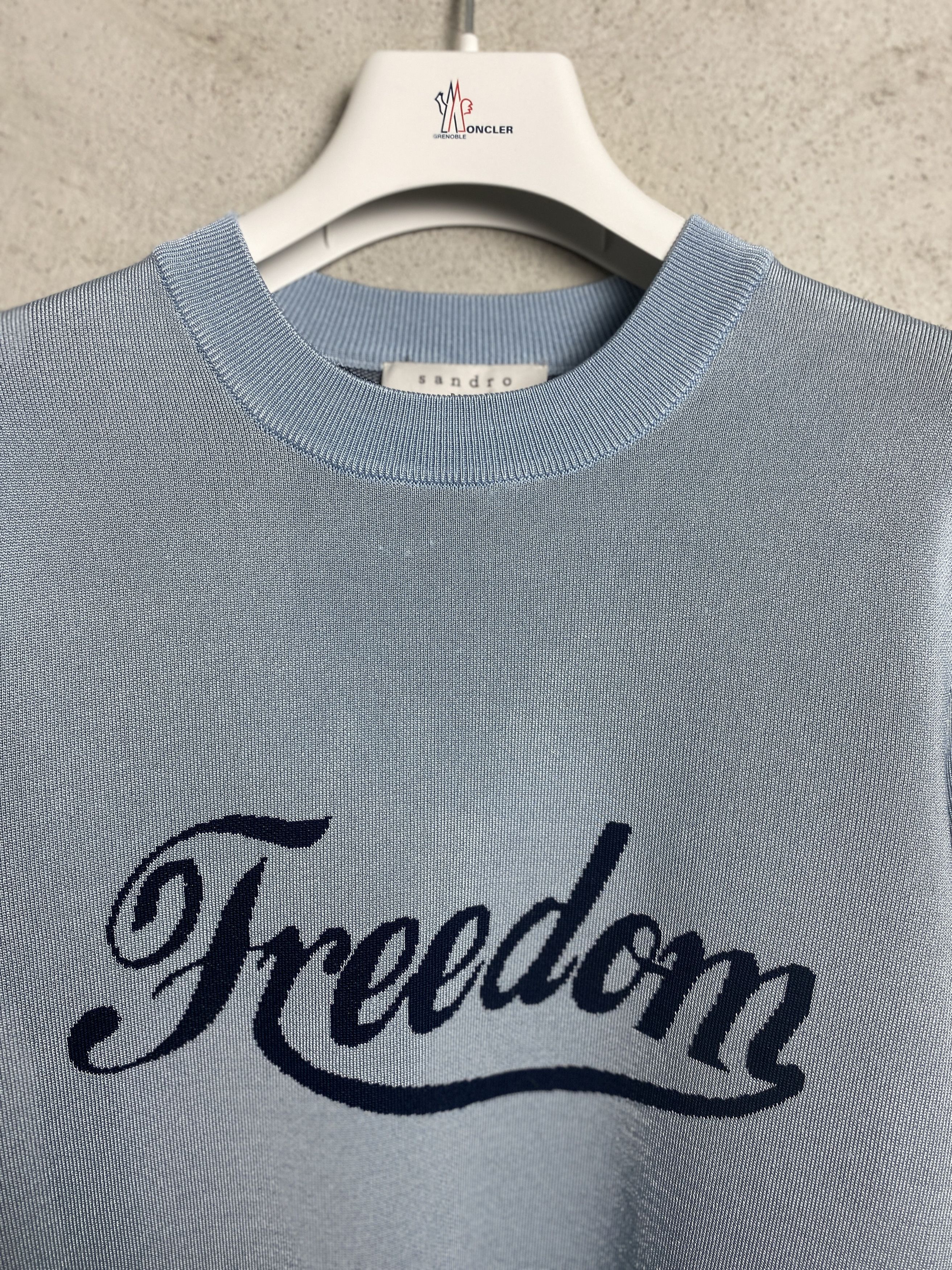 Sandro Sandro Freedom sweater crewneck sweatshirt viscose Size L / US 10 / IT 46 - 2 Thumbnail