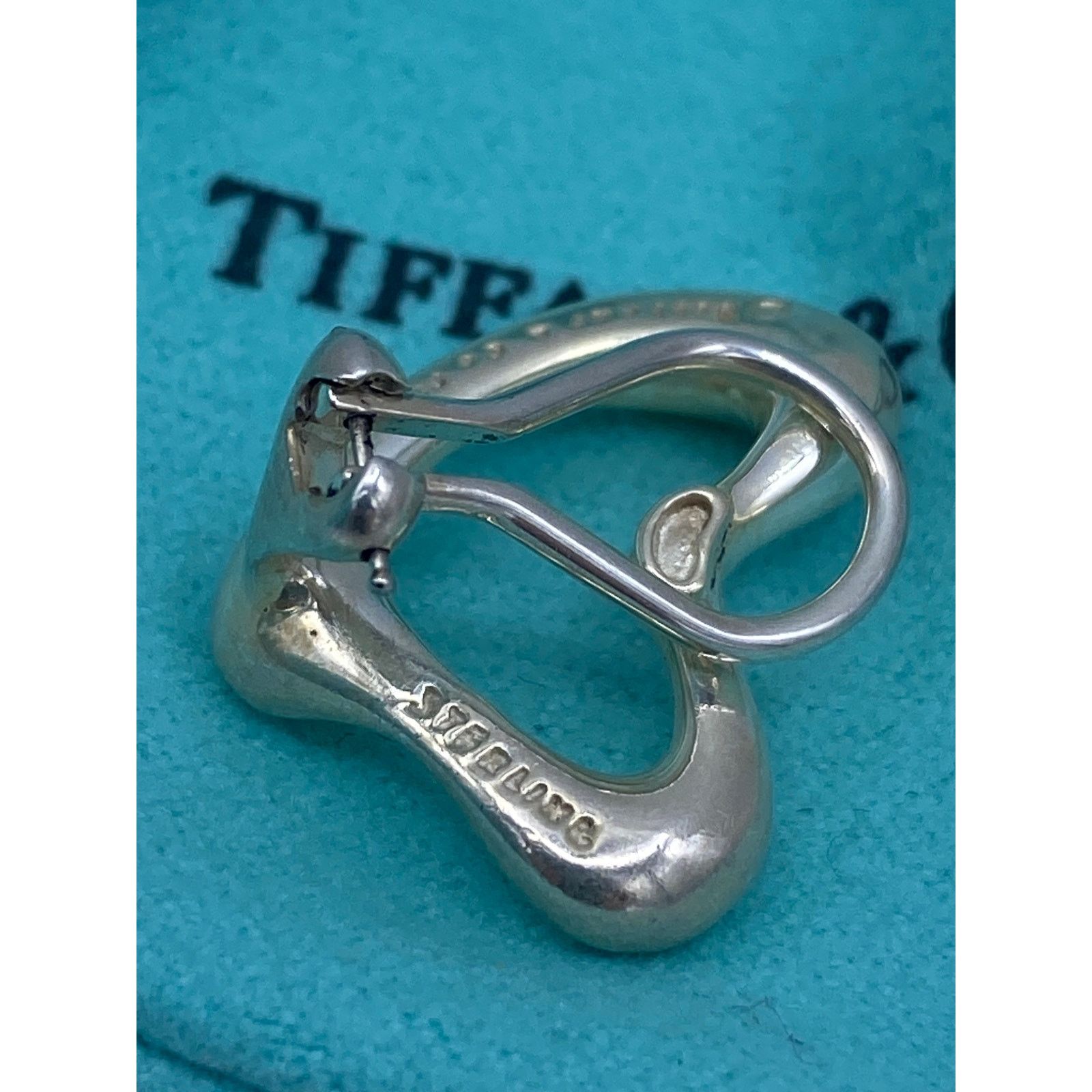 Tiffany & Co. Tiffany & Co. Sterling Silver Heart Clip-On Earrings Size ONE SIZE - 3 Thumbnail