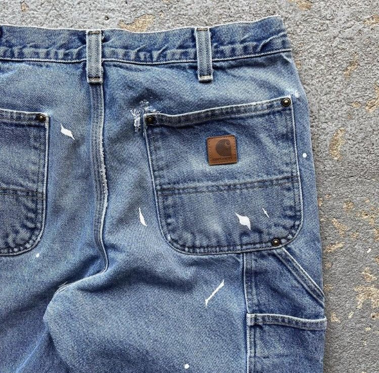 Carhartt Carhartt Denim Carpenter Pants Size US 33 - 4 Thumbnail