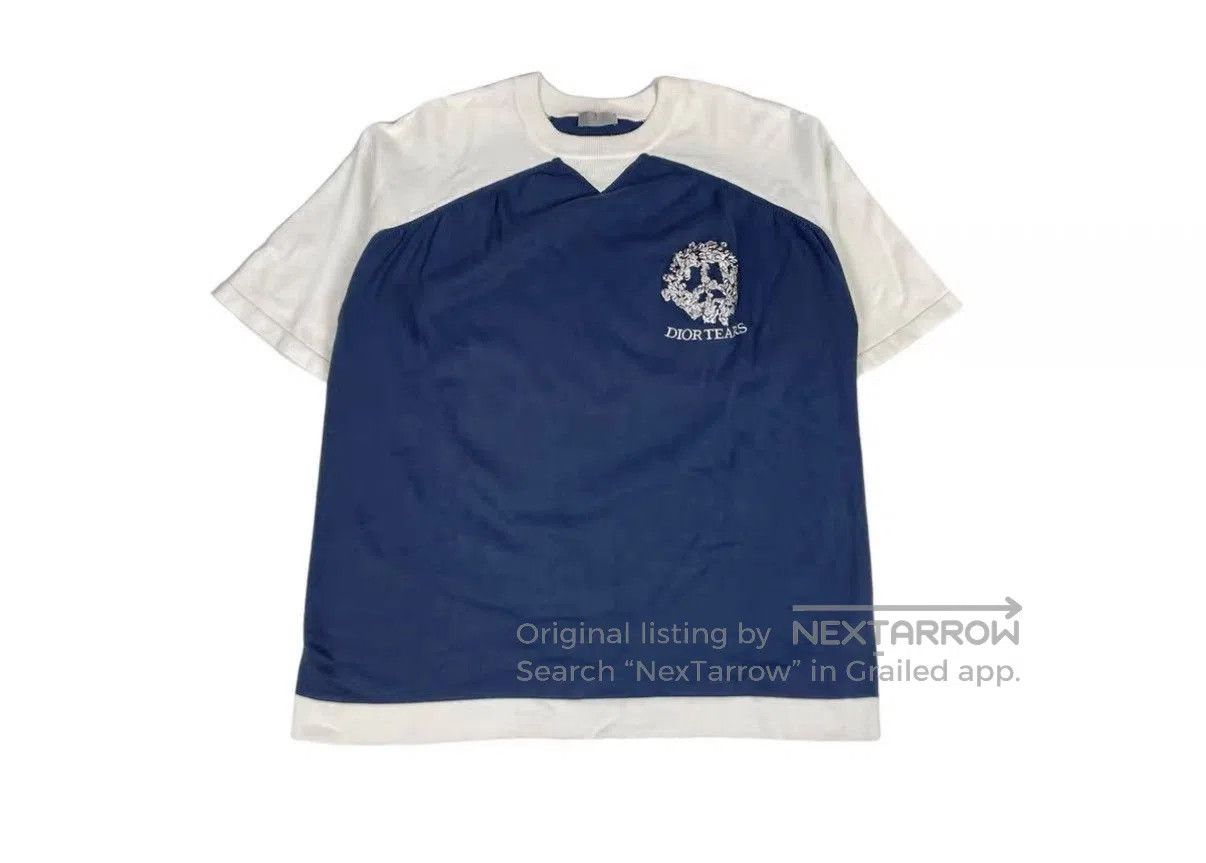 Dior Blue and White Short Sleeve Shirt. Size US L / EU 52-54 / 3 - 1 Thumbnail
