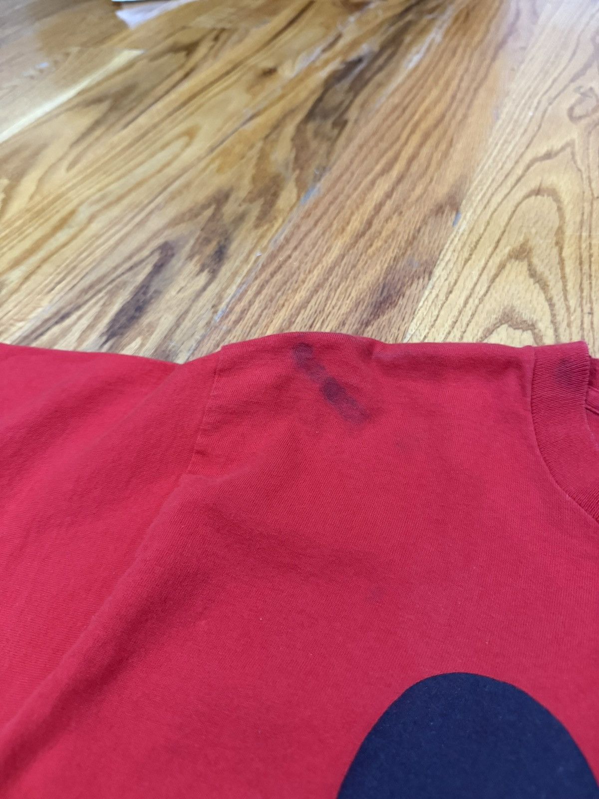 Vintage Vintage Red Mickey Front and Back Tee Size US L / EU 52-54 / 3 - 4 Thumbnail