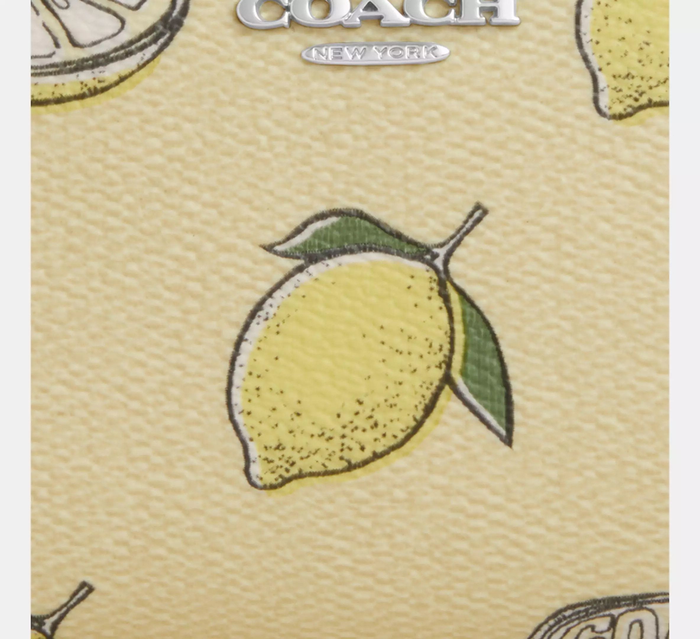 Coach Snap Wallet With Lemon Print CAP19 Size ONE SIZE - 7 Thumbnail