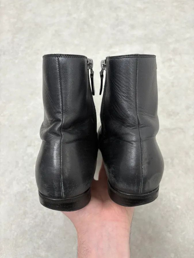 Gucci 2000s Gucci Black Minimalist Leather Boots Size US 8 / EU 41 - 7 Thumbnail