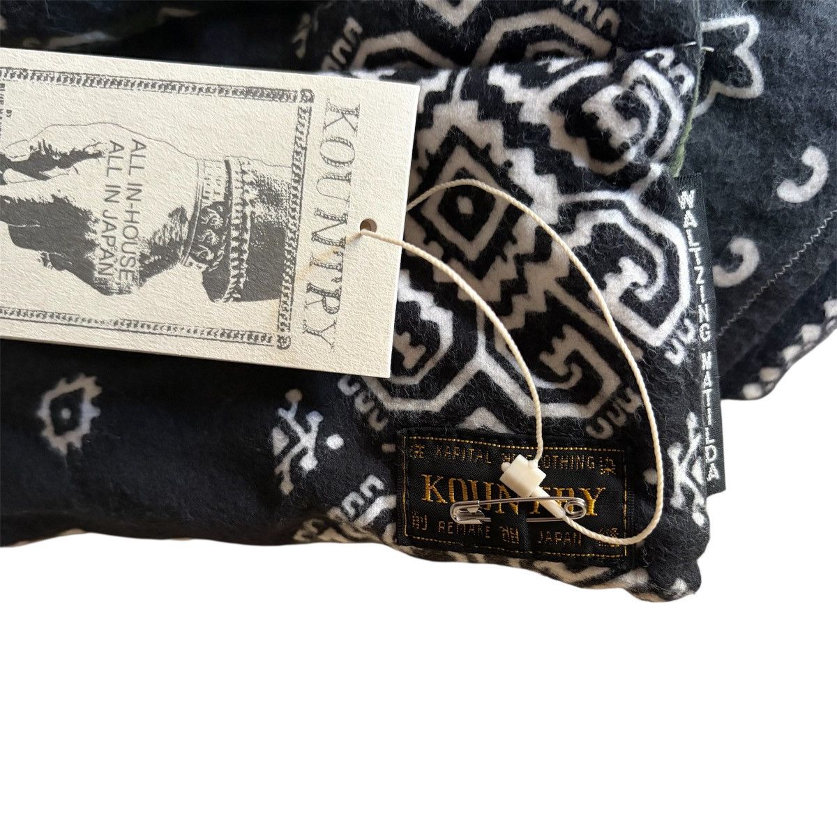 Kapital Kapital Flannel Bandana Print Reversible KESA Scarf Size ONE SIZE - 3 Thumbnail