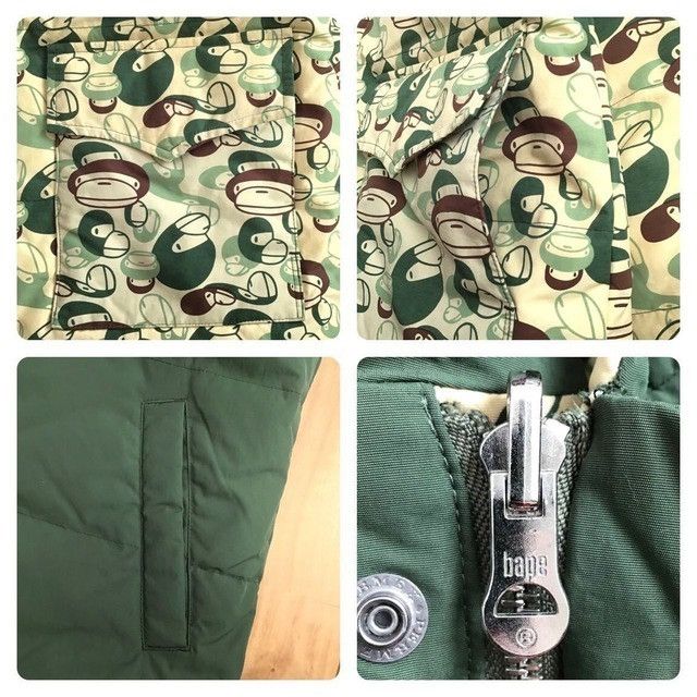 Bape × Nigo 🔥Reversible🔥 Down jacket milo camo green BAPE a bathing ape Size US M / EU 48-50 / 2 - 7 Thumbnail