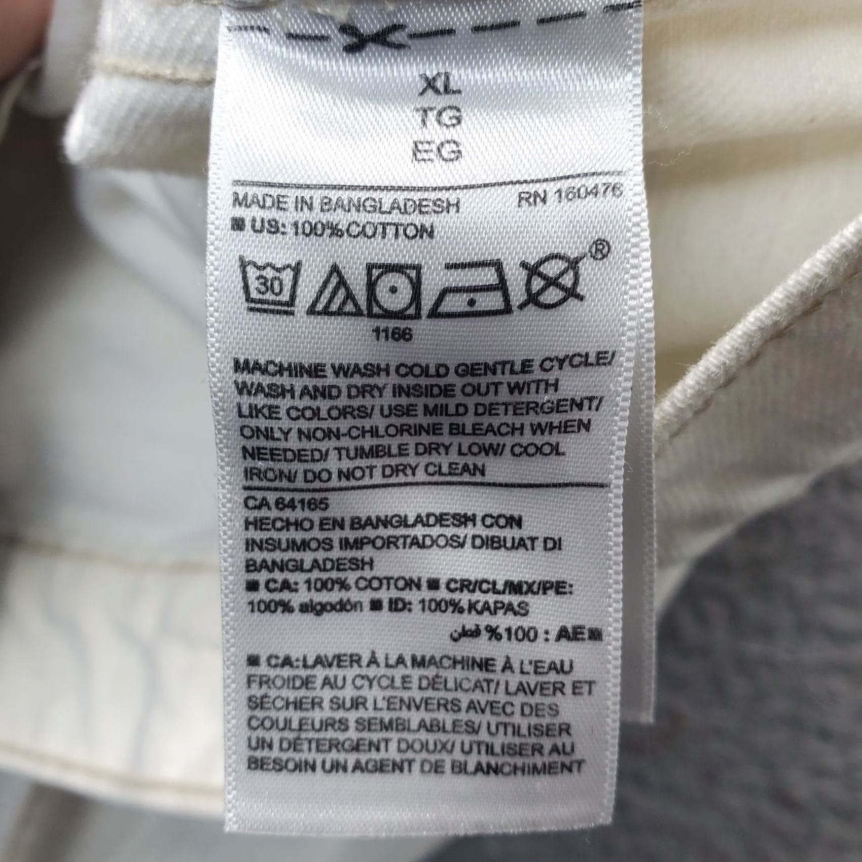 Old Navy Old Navy Trucker Jacket Womens XL Cream Chest Pocket Collar Button Front Jacket Size XL / US 12-14 / IT 48-50 - 6 Thumbnail