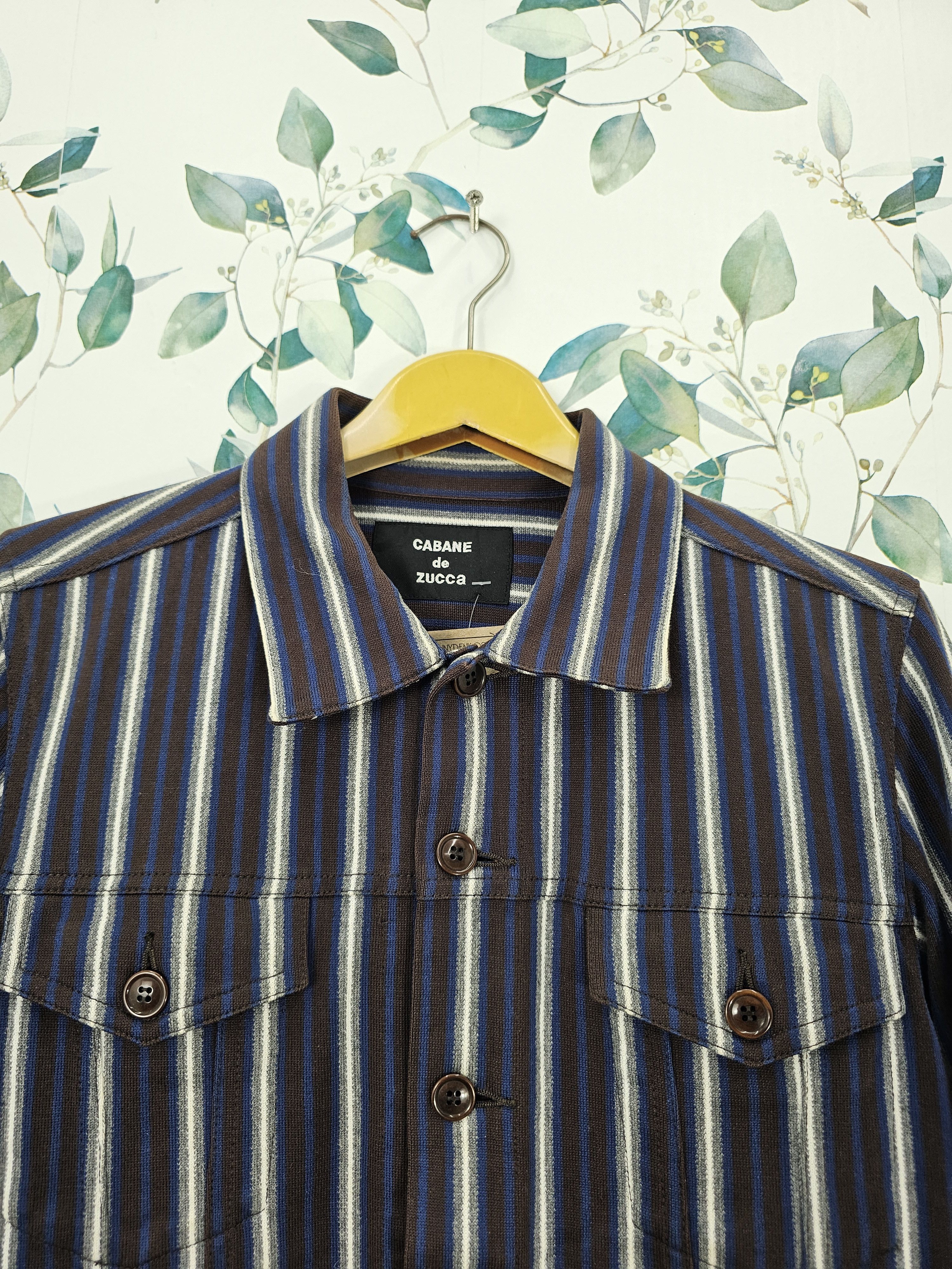 CABANE de ZUCCa Vintage CABANE DE ZUCCA Striped Retro Style Jacket J0101 Size US S / EU 44-46 / 1 - 7 Thumbnail
