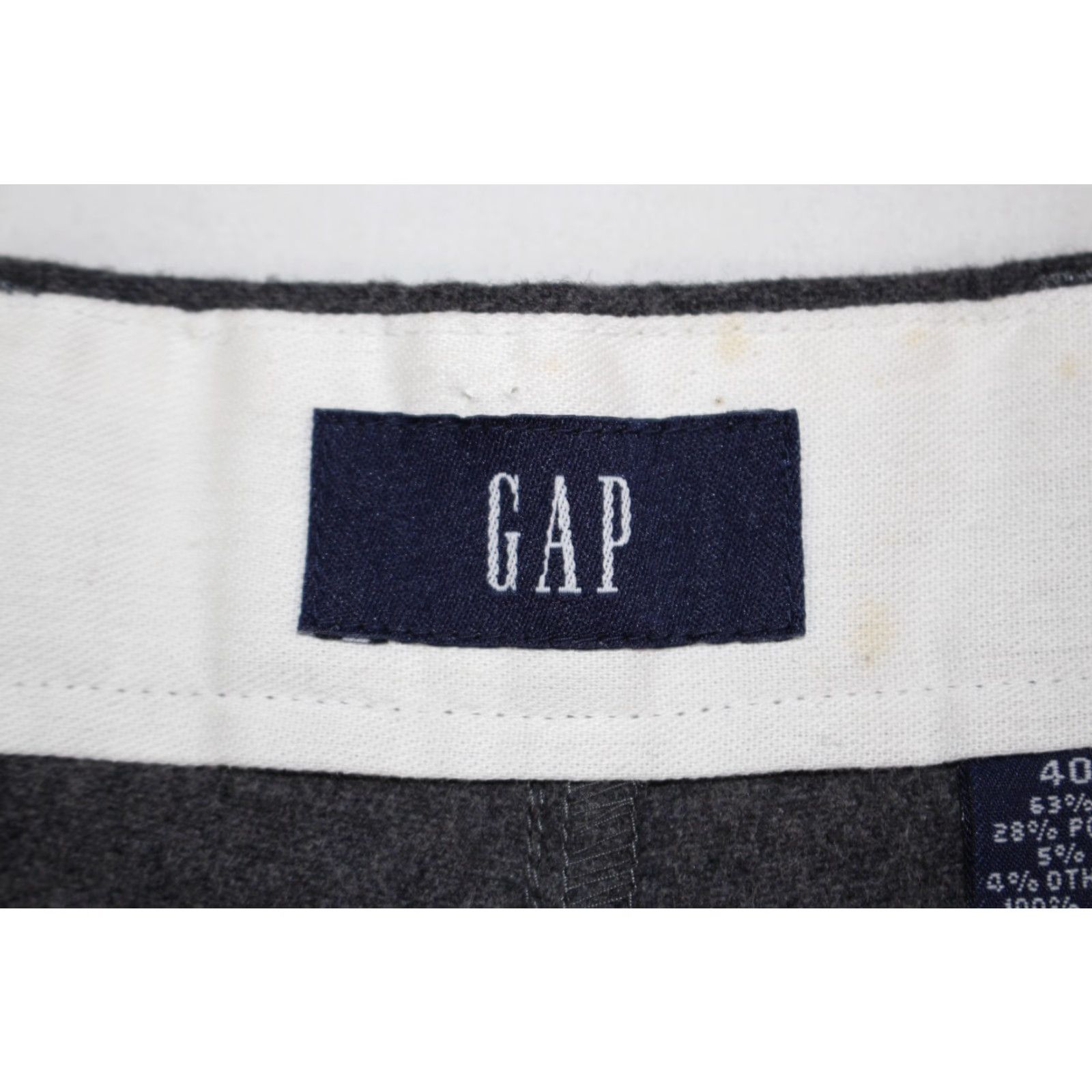 Gap Vintage Gap Pants Mens 40x30 Wool Blend Flannel Trouser Classic Flat Front Gray Pants Size US 40 / EU 56 - 5 Thumbnail