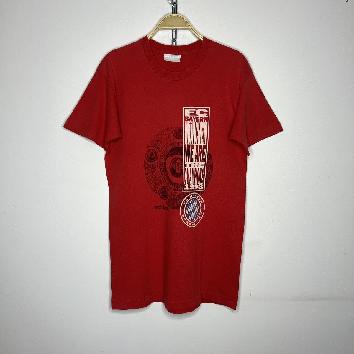 Adidas × Vintage Adidas vintage 90s Bayern munchen champions t shirt Size US M / EU 48-50 / 2 - 1 Thumbnail