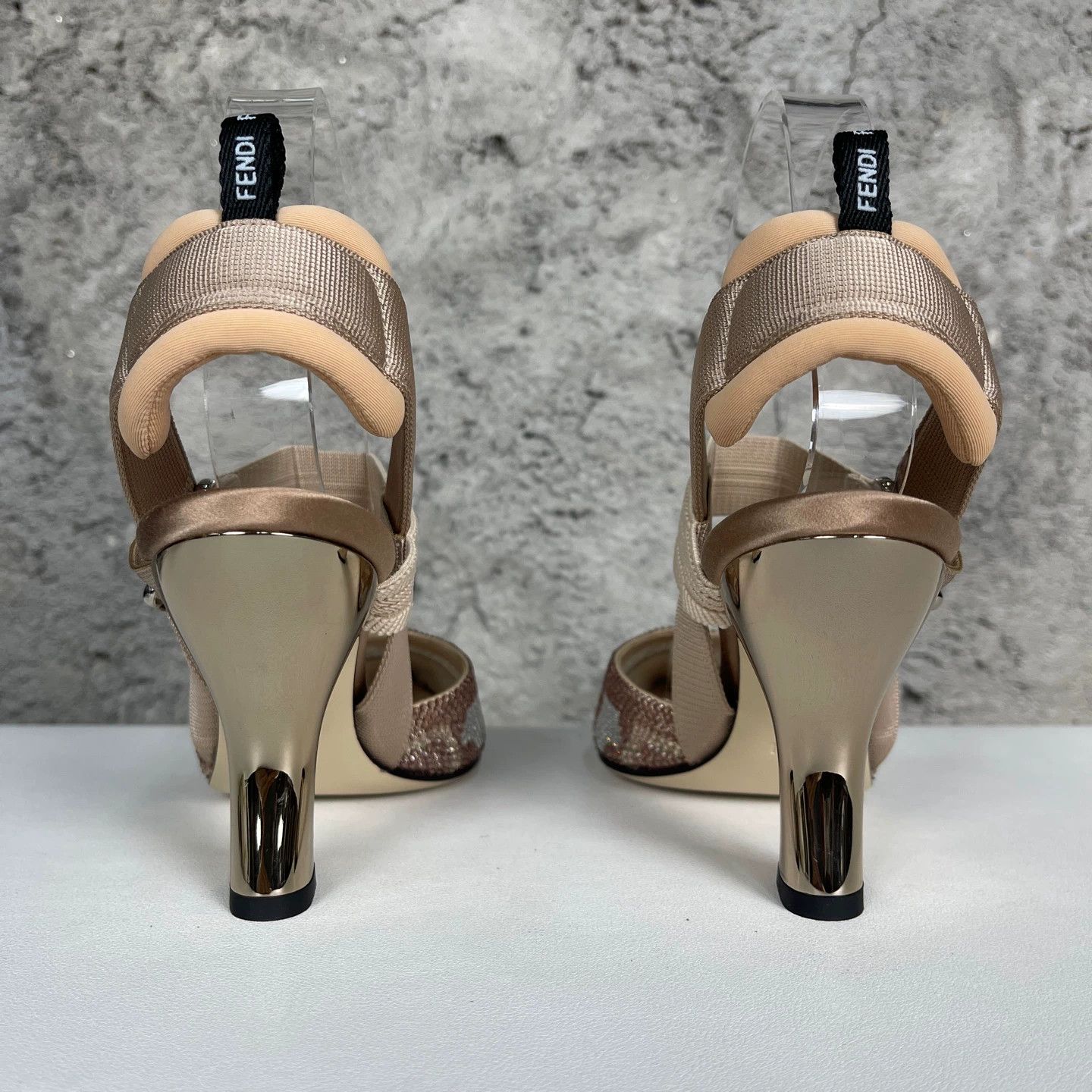 Fendi Fendi Crystal Heels Women's 37 New Unworn Size US 6.5 / IT 36.5 - 4 Thumbnail
