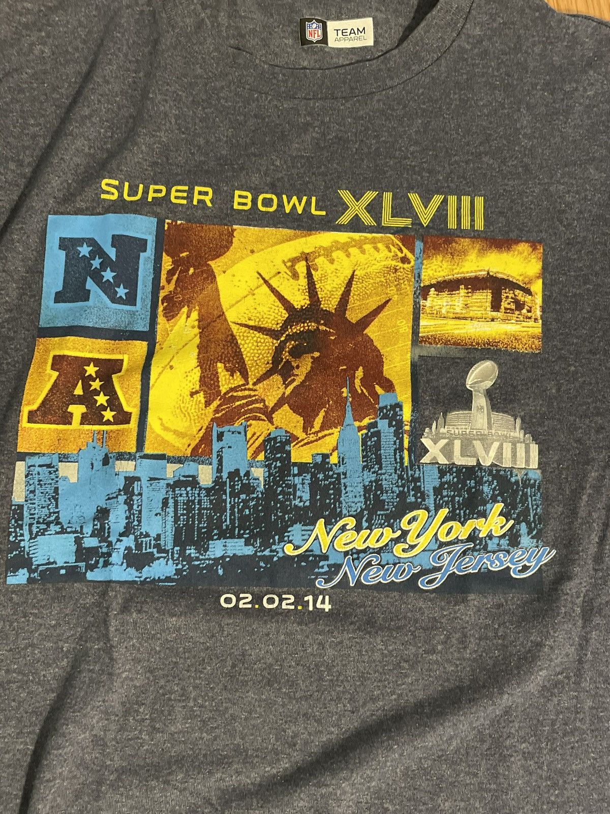 NFL SuperBowl XLVIII Statue of Liberty Broncos Seahawks AFC NFC Size US M / EU 48-50 / 2 - 2 Thumbnail