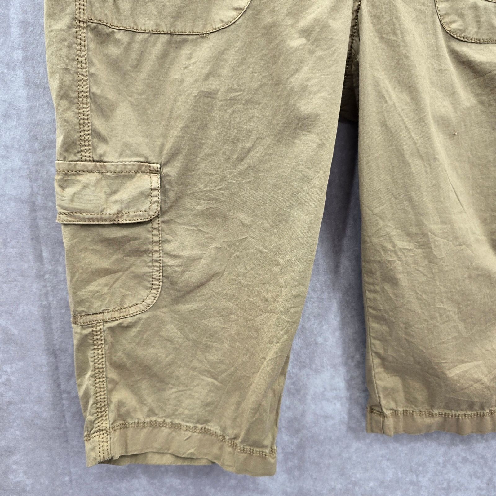 Sonoma Sonoma Tan Cargo Flat Front Bottoms Pants Shorts Cotton 8 Size 30" / US 8 / IT 44 - 6 Thumbnail