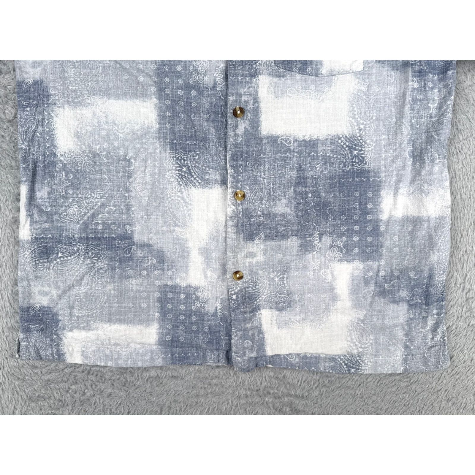 Cotton On Cotton On Garment Shirt Mens Medium Blue White Paisley 100% Cotton Hawaiian Size US M / EU 48-50 / 2 - 5 Thumbnail