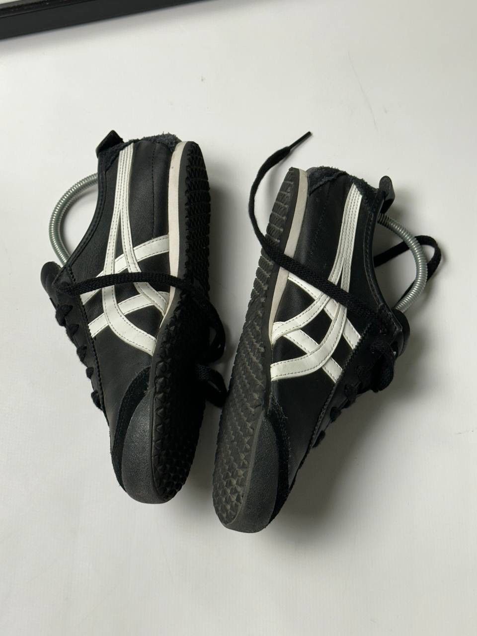 Asics 🔥Vintage Rare ASICS ONITSUKA TIGER Mexico 66 Black Leather Size US 7.5 / IT 37.5 - 8 Thumbnail