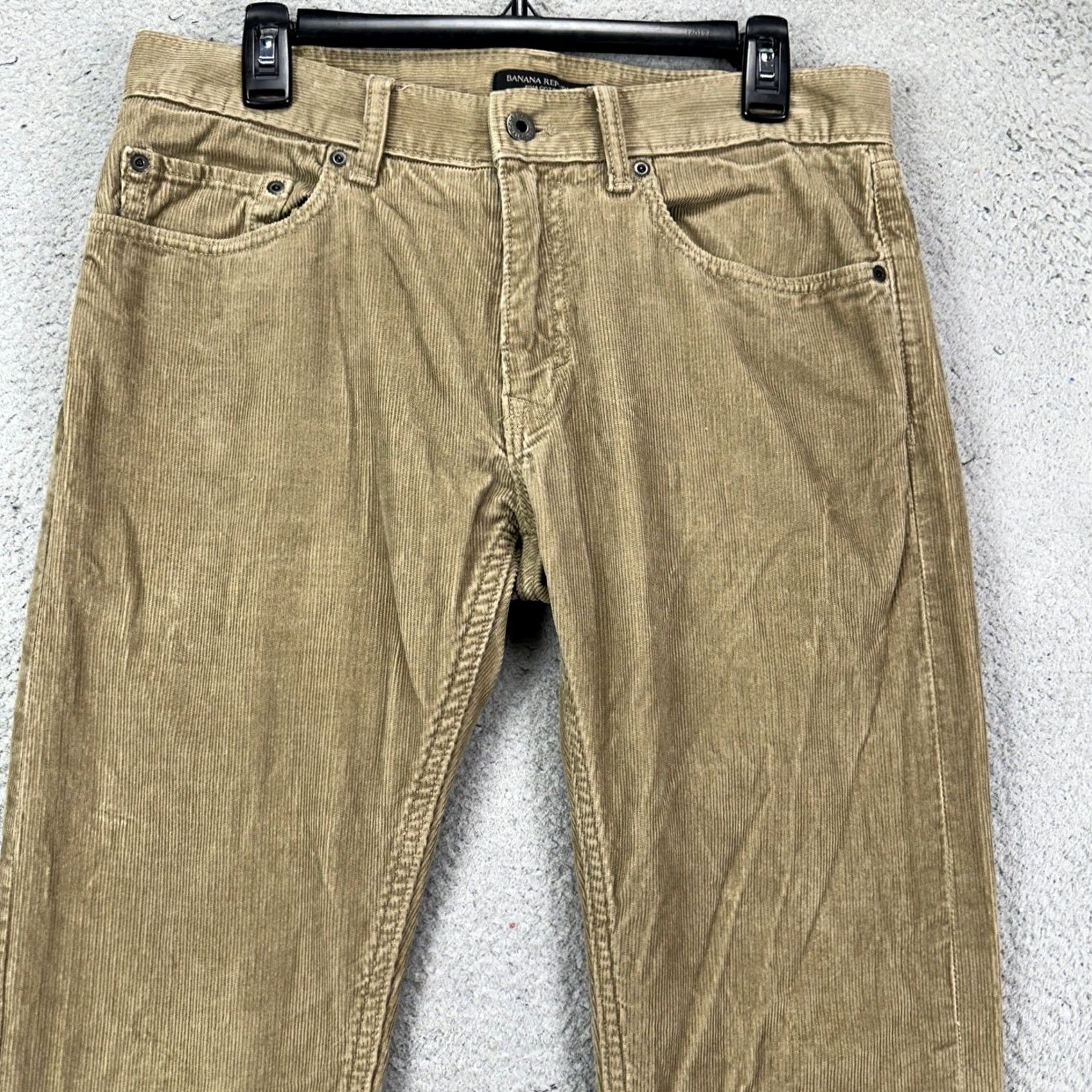 Banana Republic Banana Republic Corduroy Pants Mens 31X32 Tan Flat Front 5 Pockets Pima Cotton Corduroy Straight Leg Casual Preppy Reg Size US 31 - 4 Thumbnail