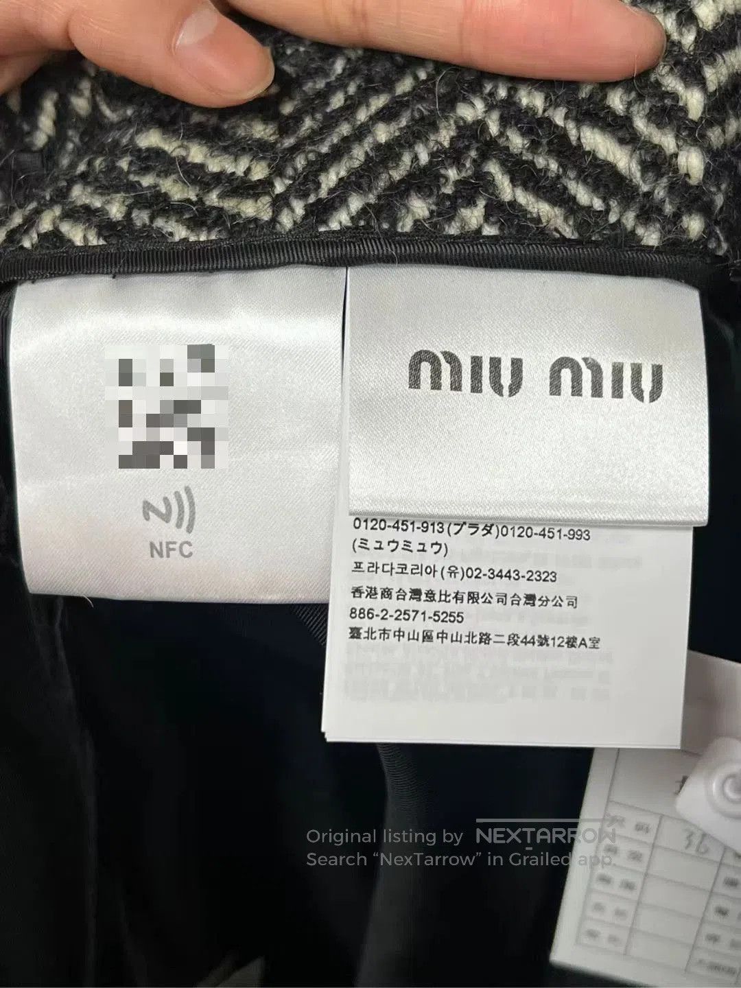 Miu Miu Miumiu Wool Mini Skirt. Size 35" - 4 Thumbnail