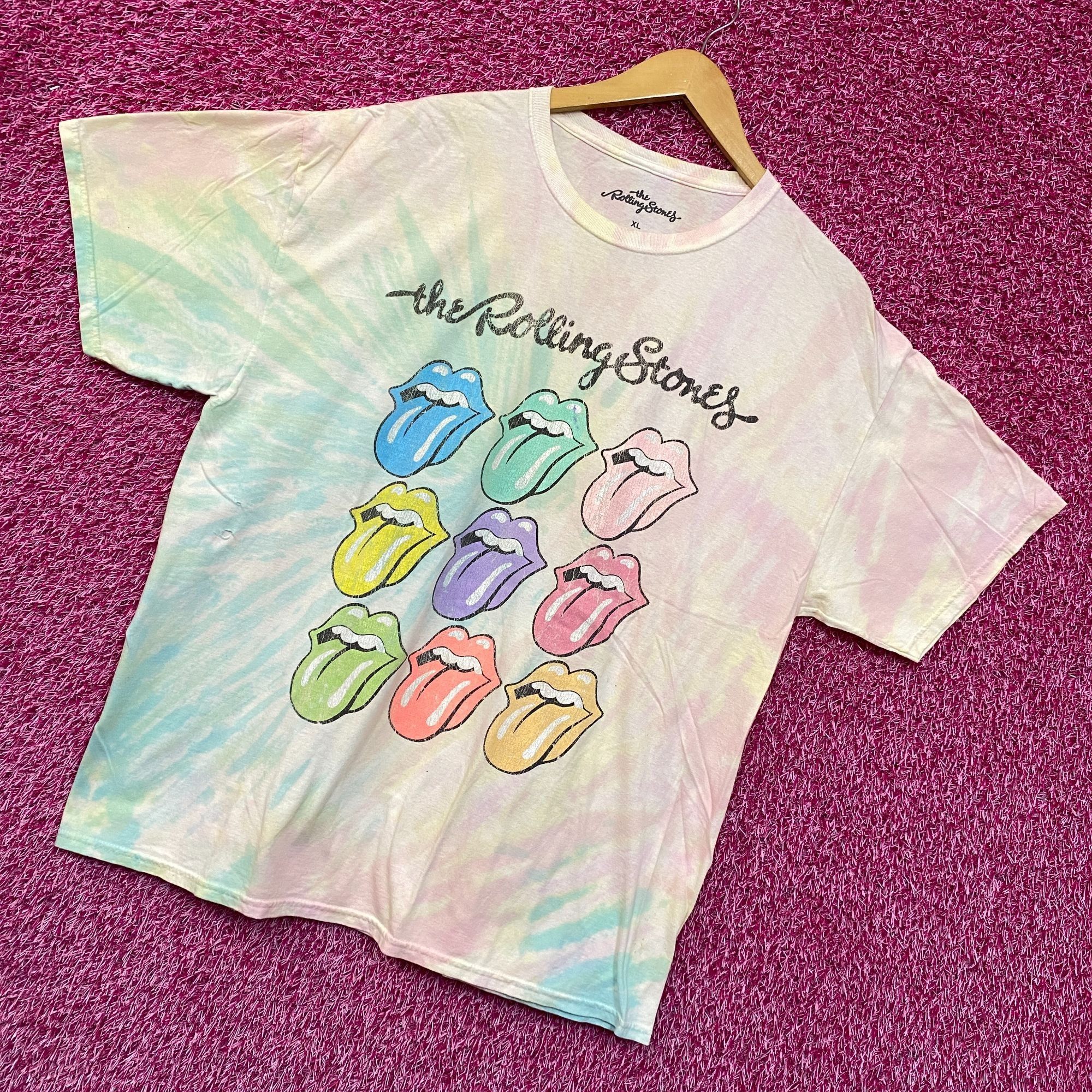 The Rolling Stones The Rolling Stones Hot Lips Pop Art Rock Pastel Tie Dye XL Size US XL / EU 56 / 4 - 3 Thumbnail