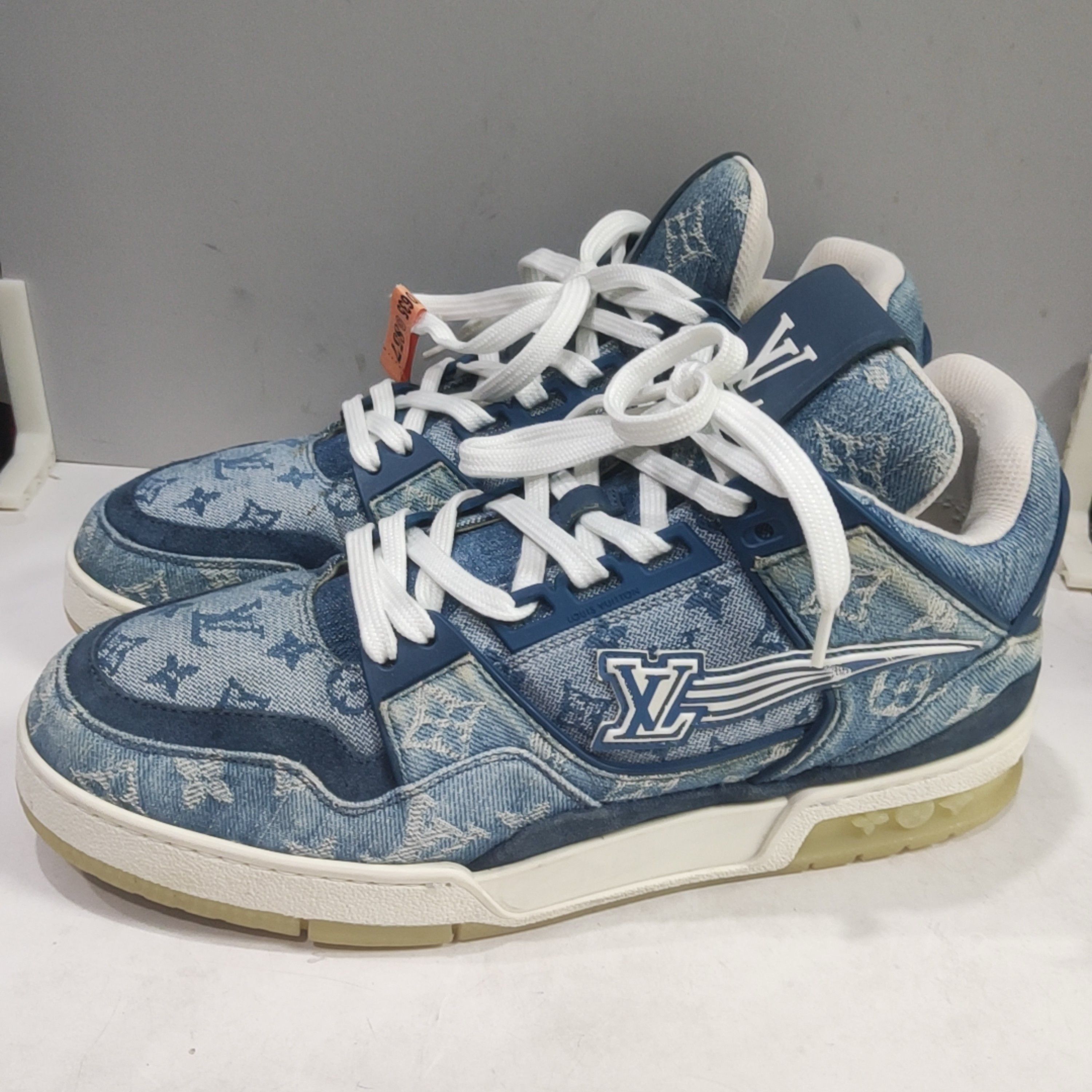 Louis Vuitton Louis Vuitton Denim Monogram Trainer Sneakers Size 7 Size US 7 / EU 40 - 1 Thumbnail