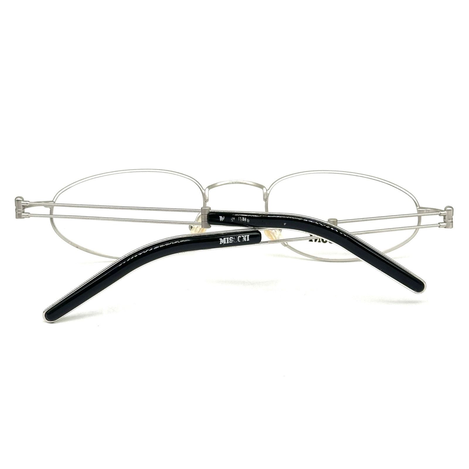 Missoni Missoni M445 steampunk silver eyeglasses frames Italy 80 NOS Size ONE SIZE - 8 Thumbnail