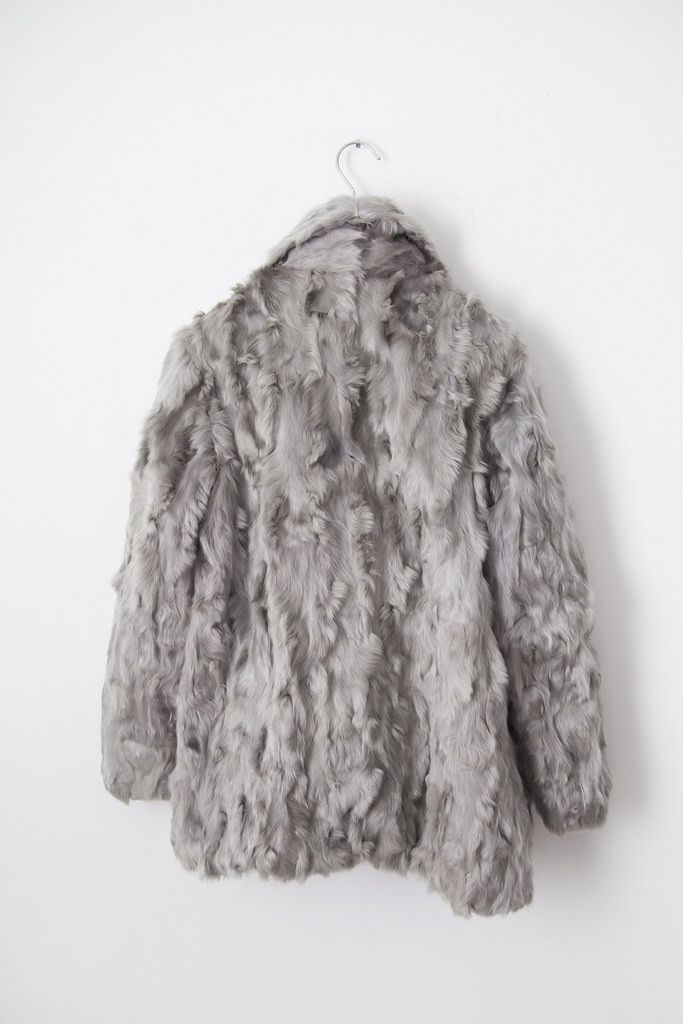 Vintage Vintage silver fur coat Size M / US 6-8 / IT 42-44 - 3 Thumbnail