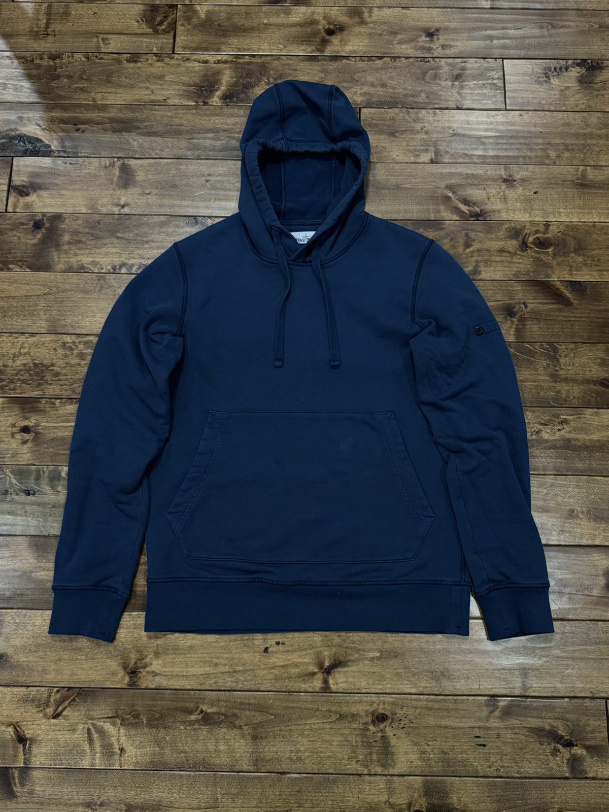 Stone Island Stone Island Navy Pullover Hoodie Size M Size US M / EU 48-50 / 2 - 2 Thumbnail