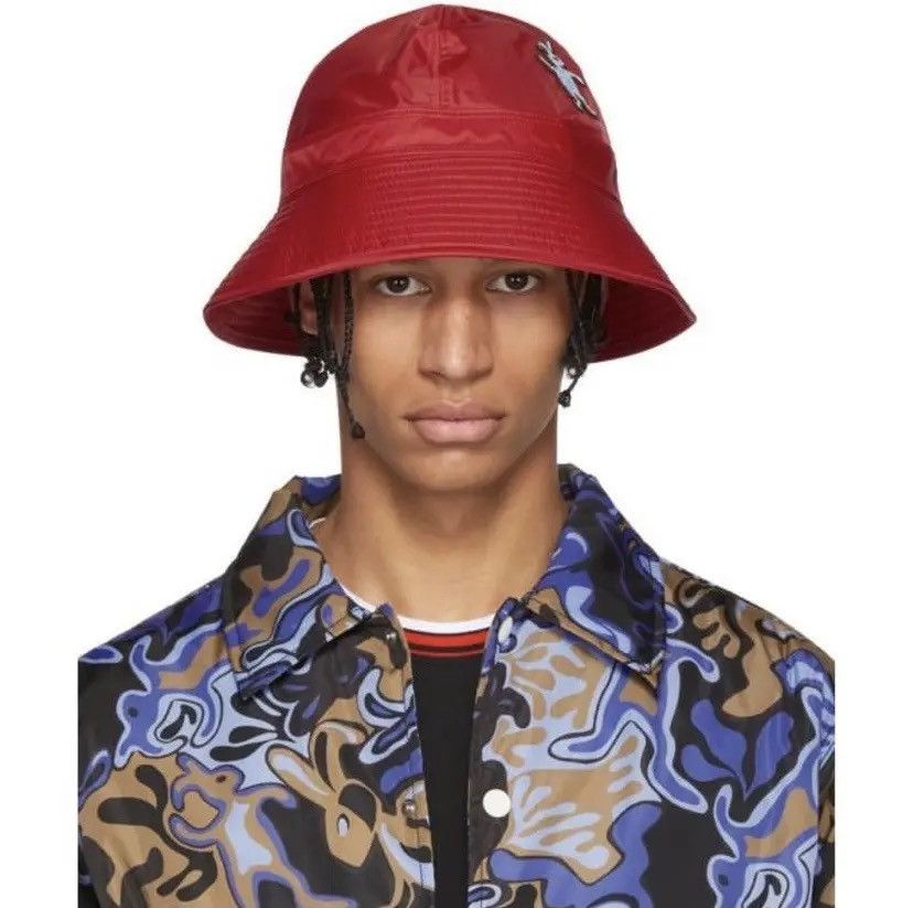 image of Dswt Ss19 Marni Dance Bunny Red Bucket Hat, Men's