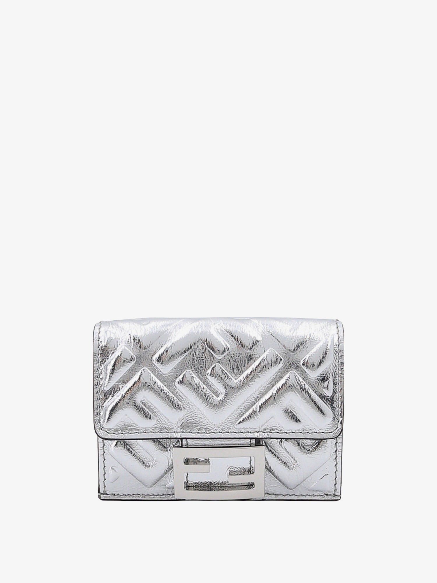 image of Fendi Wallet Woman Silver Wallets, Women's
