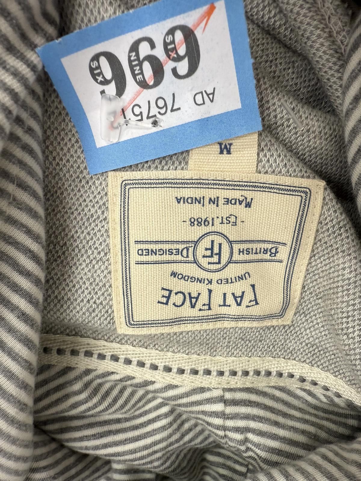 FatFace Fat Face Grey Patterned Hooded Jumper Size M Size US M / EU 48-50 / 2 - 2 Thumbnail
