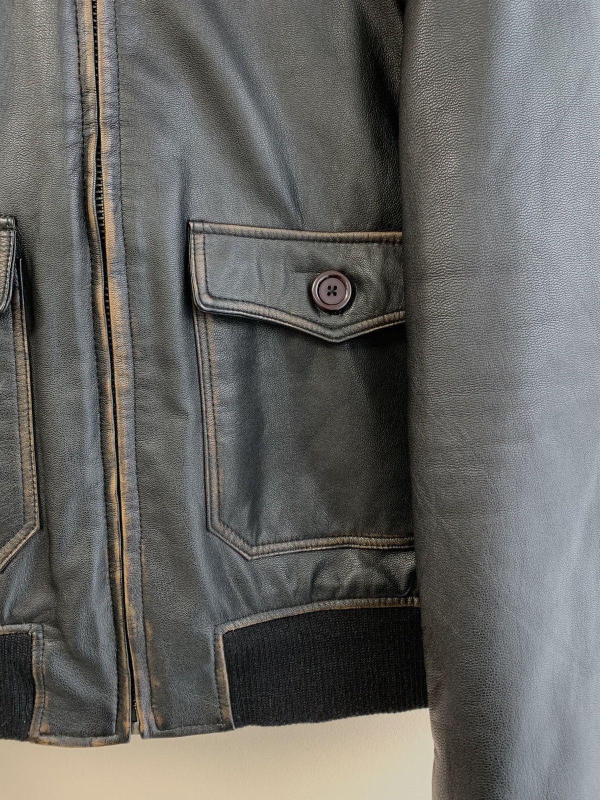 Other Warson Motors G1 Hot Rod Brown Rub Off Leather Jacket Mens Size US XL / EU 56 / 4 - 5 Thumbnail