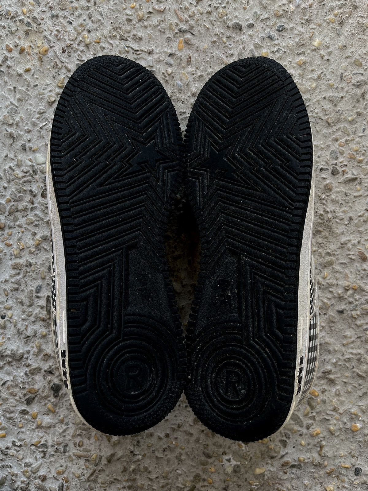 Bape ‘09 Check Print Bapesta Size US 10 / EU 43 - 8 Thumbnail