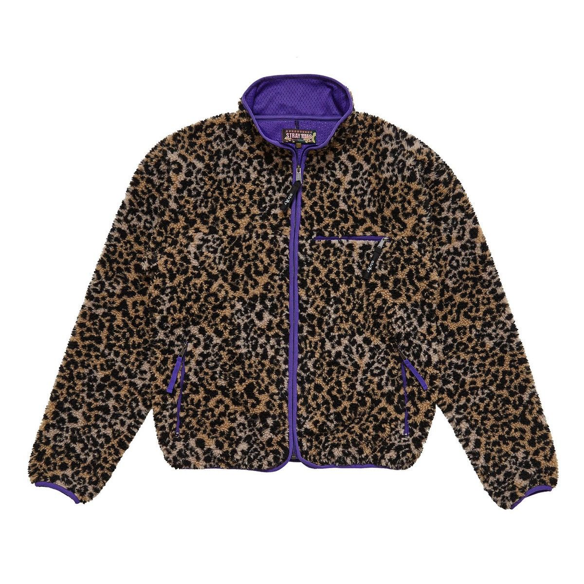 image of Stray Rats Leopard Chocolate Chip Fleece, Men's (Size Medium)